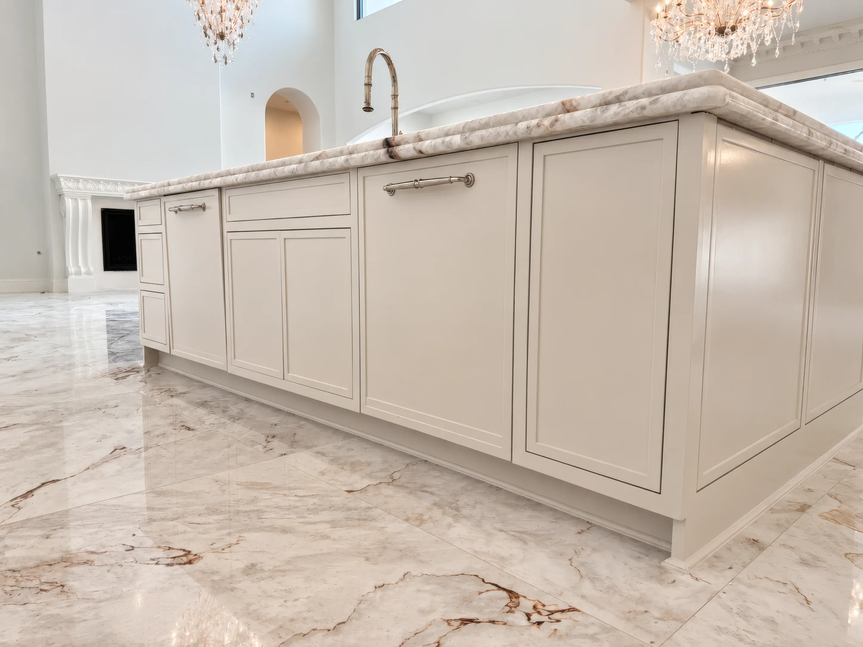 Twin Island Marble Kitchen, view 11