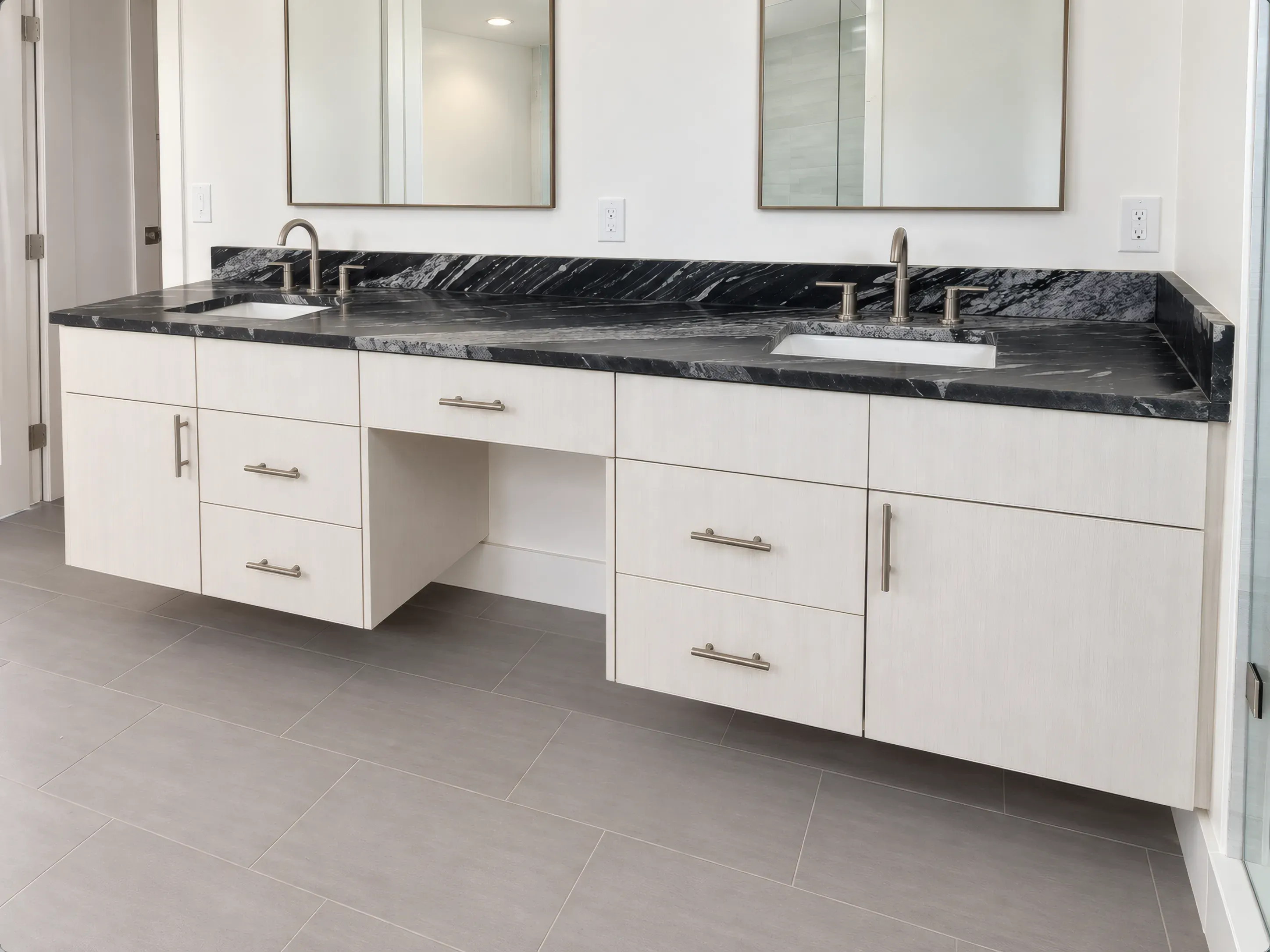 Pale Oak & Black Granite Bathroom, view 3